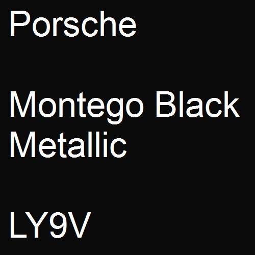 Porsche, Montego Black Metallic, LY9V.